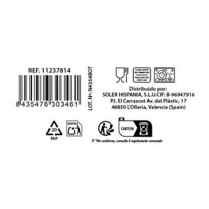 Set of glasses La Mediterránea Leza 400 ml 6 Pieces (8 Units) |  Gl...