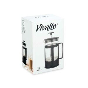 Teapot Kinvara Black Transparent 1 L 14 x 20 x 11 cm 14 x 20 x 10 c...