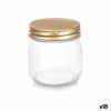 Jar Vivalto Transparent Golden 180 ml (18 Units) |  Lunch boxes, fo...