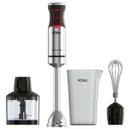 Multifunktions Handmixer mit Zubehör Solac BA5616 Stahl 1200 W