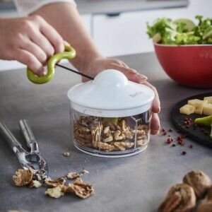Manual mini chopper with pull cord Tefal K1330404 White Stainless s...
