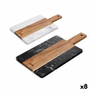 Planche à découper Quttin Marbre Acacia Avec poignée 38 x 18 cm (8 ...