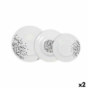 Dinnerware Set La Mediterránea Motes Circular 18 Pieces (2 Units) |...