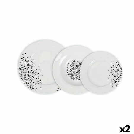 Dinnerware Set La Mediterránea Motes Circular 18 Pieces (2 Units) |...