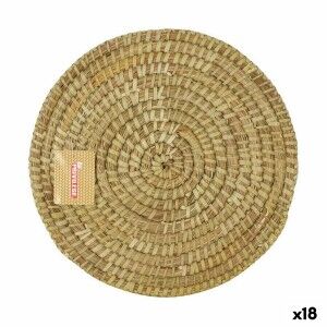 Dessous de plat Privilege Korne Marron osier Ø 30 cm (18 Unités) | ...