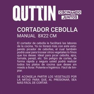 Vegetable Cutter Quttin 8 x 8 x 22 cm (12 Units) |  Graters, cutter...