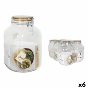 Tin Borgonovo Hermetic 3,1 L Bamboo 13 x 13 x 24 cm (6 Units) |  Lu...