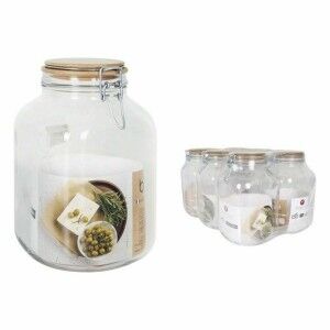 Tin Borgonovo Hermetic 3,1 L Bamboo 13 x 13 x 24 cm (6 Units) |  Lu...