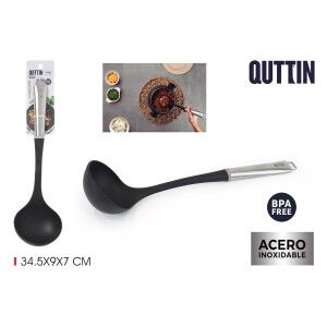 Ladle Quttin Steel 34,5 x 9 x 7 cm (24 Units) |  Knives and cutlery...
