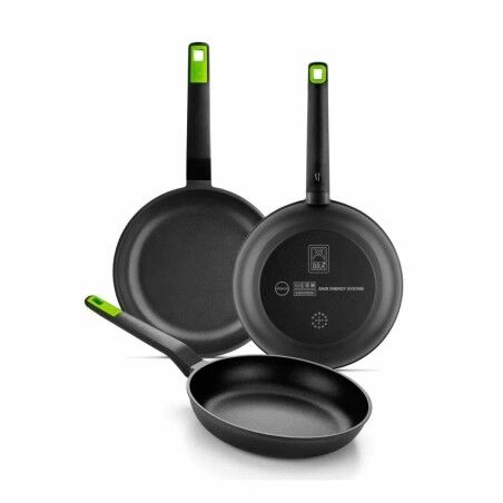 Set of Frying Pans BRA GASTRO A841201 Toughened aluminium 3 Pieces ...