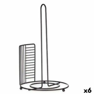 Kitchen Paper holder Kinvara Black Metal 18,5 x 31,5 x 18,5 cm 18,5...