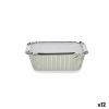 Set of Food Trays Kinvara Aluminium 14,5 x 7,5 x 12,5 cm Disposable...