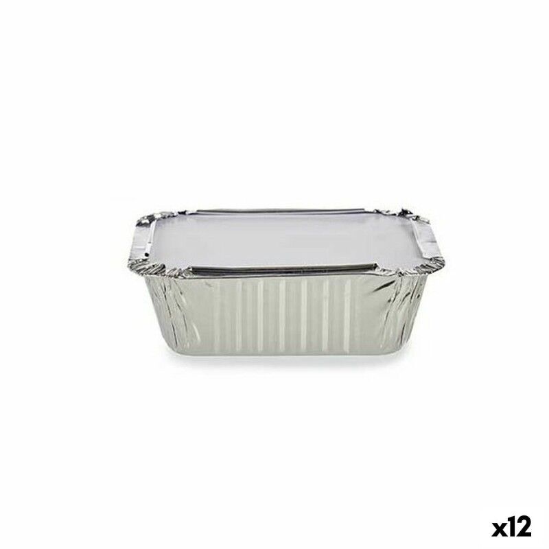 Set of Food Trays Kinvara Aluminium 14,5 x 7,5 x 12,5 cm Disposable...