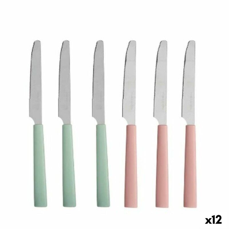 Messerset Kinvara grün Rosa Silberfarben Edelstahl Kunststoff 9 x 2... Messerset Kinvara grün Rosa Silberfarben Edelstahl Kunststoff 9 x 2...