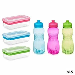 Picnic Holder and Bottle Included Leknes Blue Green Pink Polyethyle...