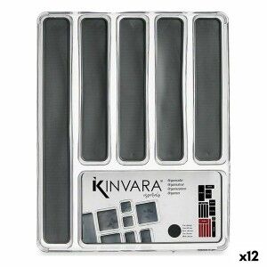Besteckkasten Kinvara Grau Durchsichtig Silikon Kunststoff TPR Wied...