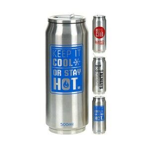 Travel thermos flask Metaltex Nozzle Stainless steel Can Multicolou...
