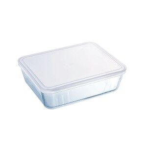 Food Preservation Container Pyrex White Black Transparent Clear Rec...