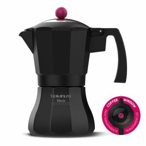 Italienische Kaffeemaschine Taurus KCP9006I 6T Schwarz Aluminium 6 ...