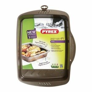 Antihaft-Backofenblech Pyrex Braun Schwarz Metall Stahl |  Geschirr...