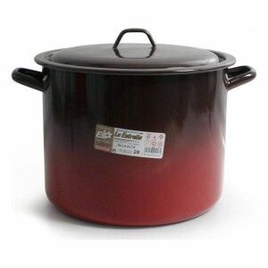 Casserole avec Couvercle La Estrella Acier émaillé vitrifié |  Poêl...