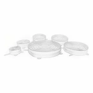 Set of lids Privilege Transparent Silicone Cover 6 Pieces (12 Units...