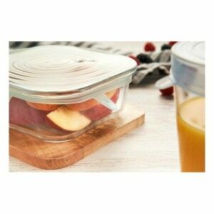 Set of lids Privilege Transparent Silicone Cover 6 Pieces (12 Units...