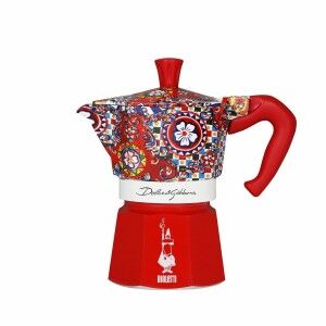 Italian Coffee Pot Bialetti MOKA D&G Aluminium Bakelite 3 Cups