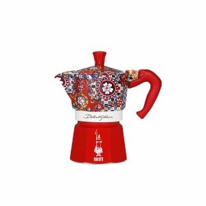 Italian Coffee Pot Bialetti MOKA D&G Aluminium Bakelite 3 Cups