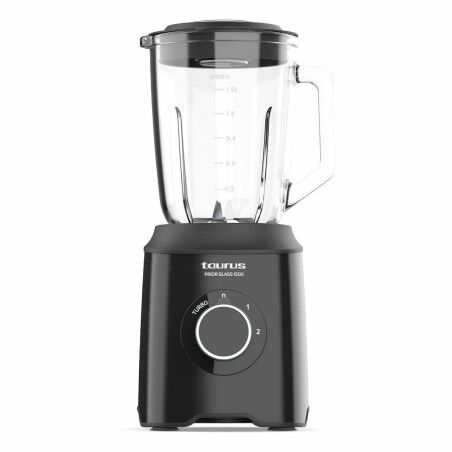 Cup Blender Taurus PRIOR GLASS1500 Black 1500 W 1,5 L |  Blenders  ...