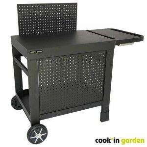 Grill-Tisch Cook'in Garden Reva 110 Premium Stahl Garten Schwarz 10...