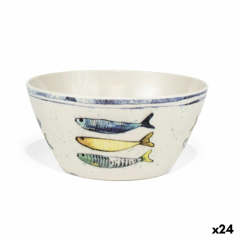 Bol La Mediterránea Peixe 15 x 8 cm (24 Unités)