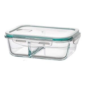 Lunch box Ovenza Transparent Silicone Borosilicate Glass Rectangula...