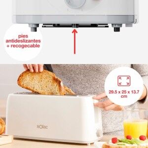 Toaster Solac TL5421 White 1200 W |  Toasters   | Chef Up