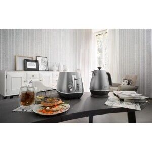 Wasserkocher DeLonghi KBI2001.S 2000 W 1,7 L Silberfarben Chrom Met...