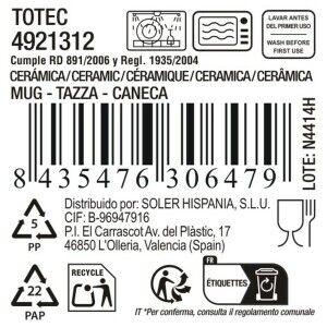 Cup La Mediterránea Totec 300 ml (18 Units) |  Cups and Thermoses  ...