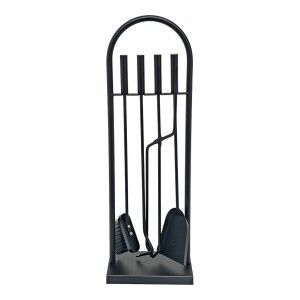 Fireplace Utensils EDM 85740 Black Metal Cast Iron 4 Pieces