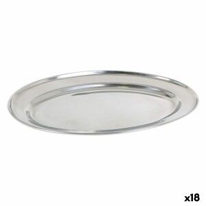 Tray Privilege 42853 Stainless steel Oval (18 Units) (35 x 22,2 cm)...