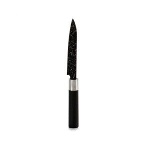 Kitchen Knife Kinvara Black Stainless steel Plastic 2,5 x 24 x 2,5 cm Marble (12 Units)