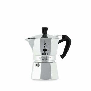 Italian Coffee Pot Bialetti MOKA Silver Metal