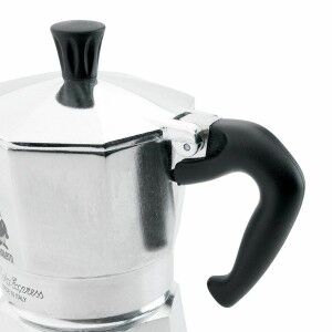 Italian Coffee Pot Bialetti MOKA Silver Metal