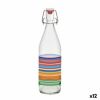 Glass Bottle La Mediterránea Glass 1 L (12 Units)