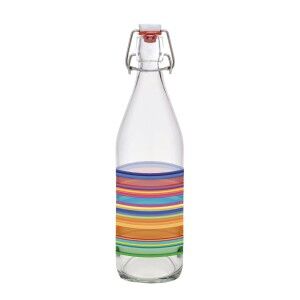 Glass Bottle La Mediterránea Glass 1 L (12 Units)