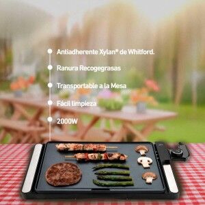 Grill JATA JEGR1246 Black 2000 W |  Grills and griddles   | Chef Up