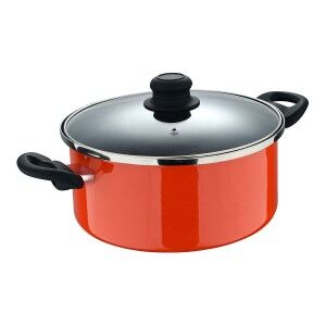 Casserole with lid San Ignacio valencia experto Orange Carbon steel...