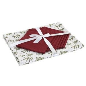 Stain-proof resined tablecloth Home ESPRIT White Green Beige (9 Pieces)