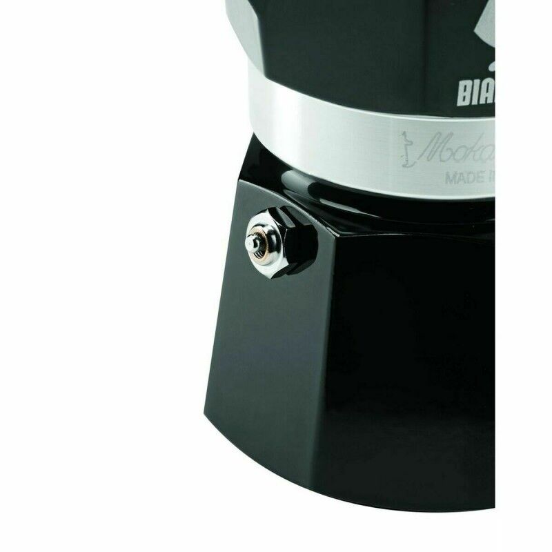 Italian Coffee Pot Bialetti MOKA EXPRESS Black Aluminium 200 ml |  ...