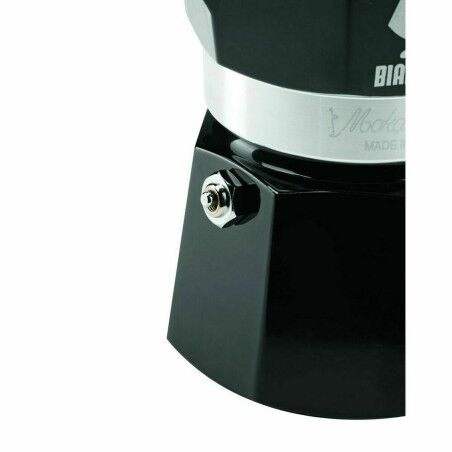 Italian Coffee Pot Bialetti MOKA EXPRESS Black Aluminium 200 ml |  ...
