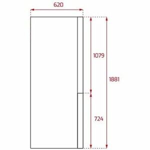 Combined Refrigerator Teka NFL345  White (188 x 60 cm)