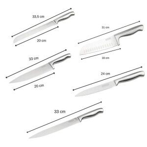 Knife Set Nirosta Steel Stainless steel